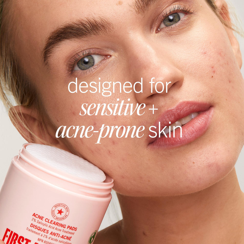 First Aid Beauty acne pads face promotes smoother texture with consistent use.