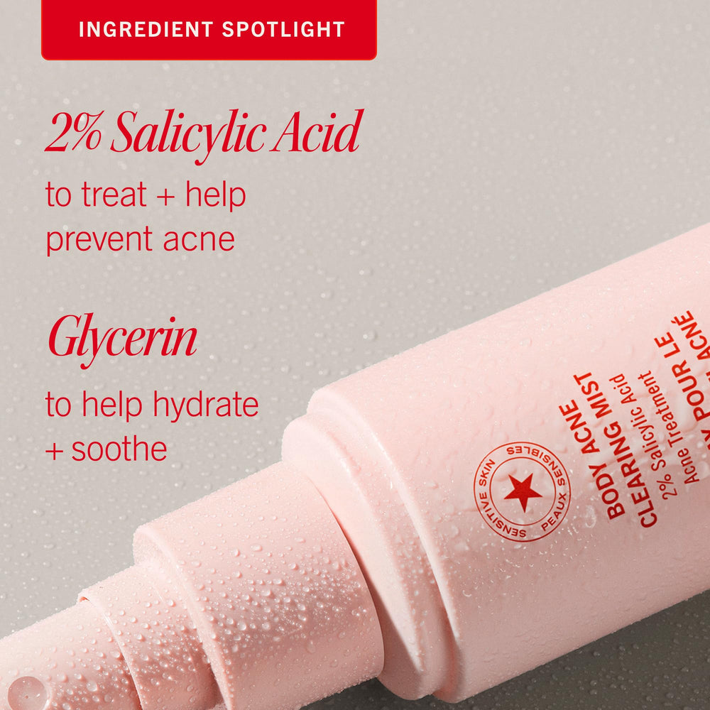 First Aid Beauty Body Acne Spray para piel sensible