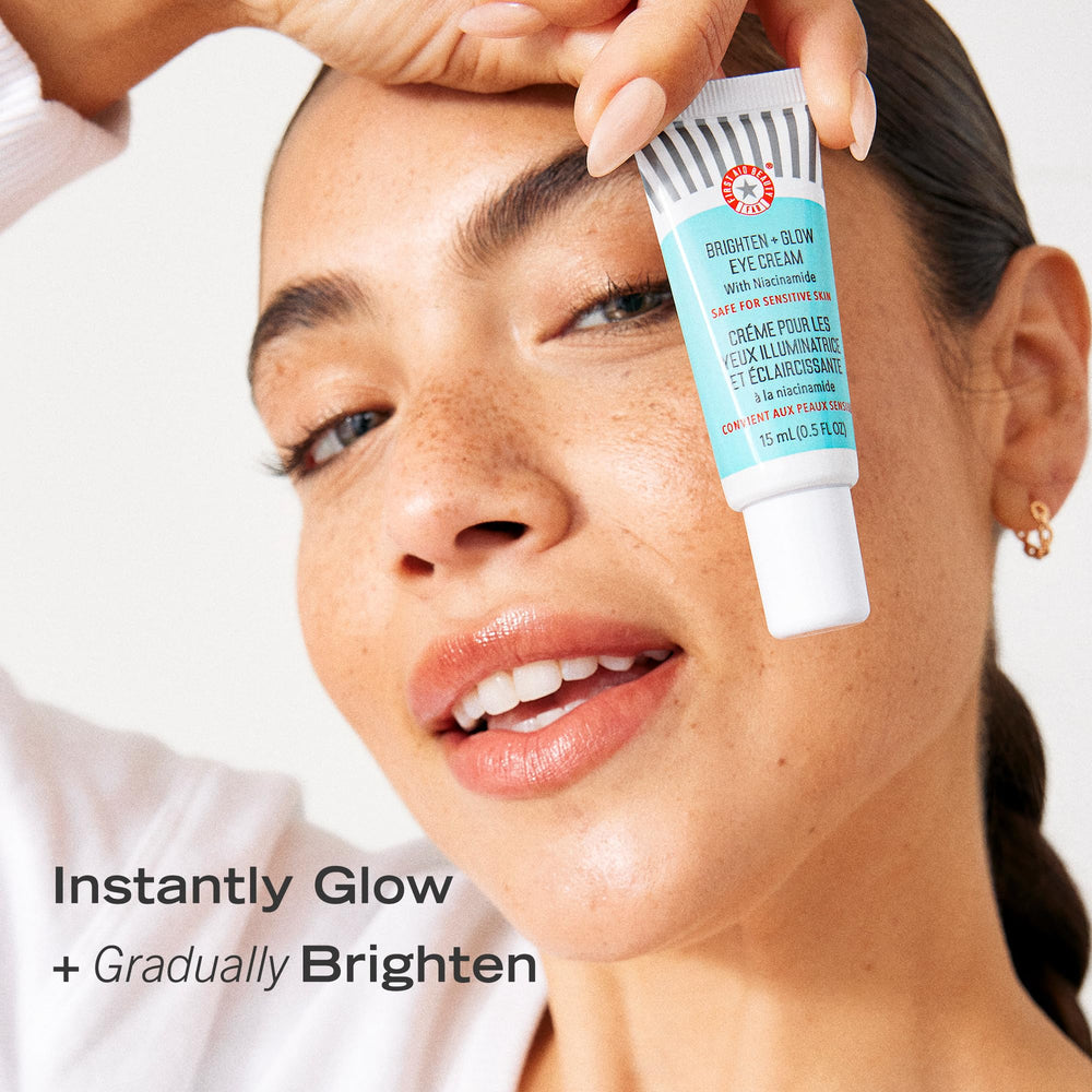 Texture swatch of First Aid Beauty Brighten + Glow Eye Cream