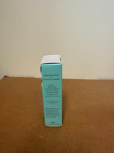Vegan and fragrance-free label on First Aid Beauty Brighten + Glow Eye Cream