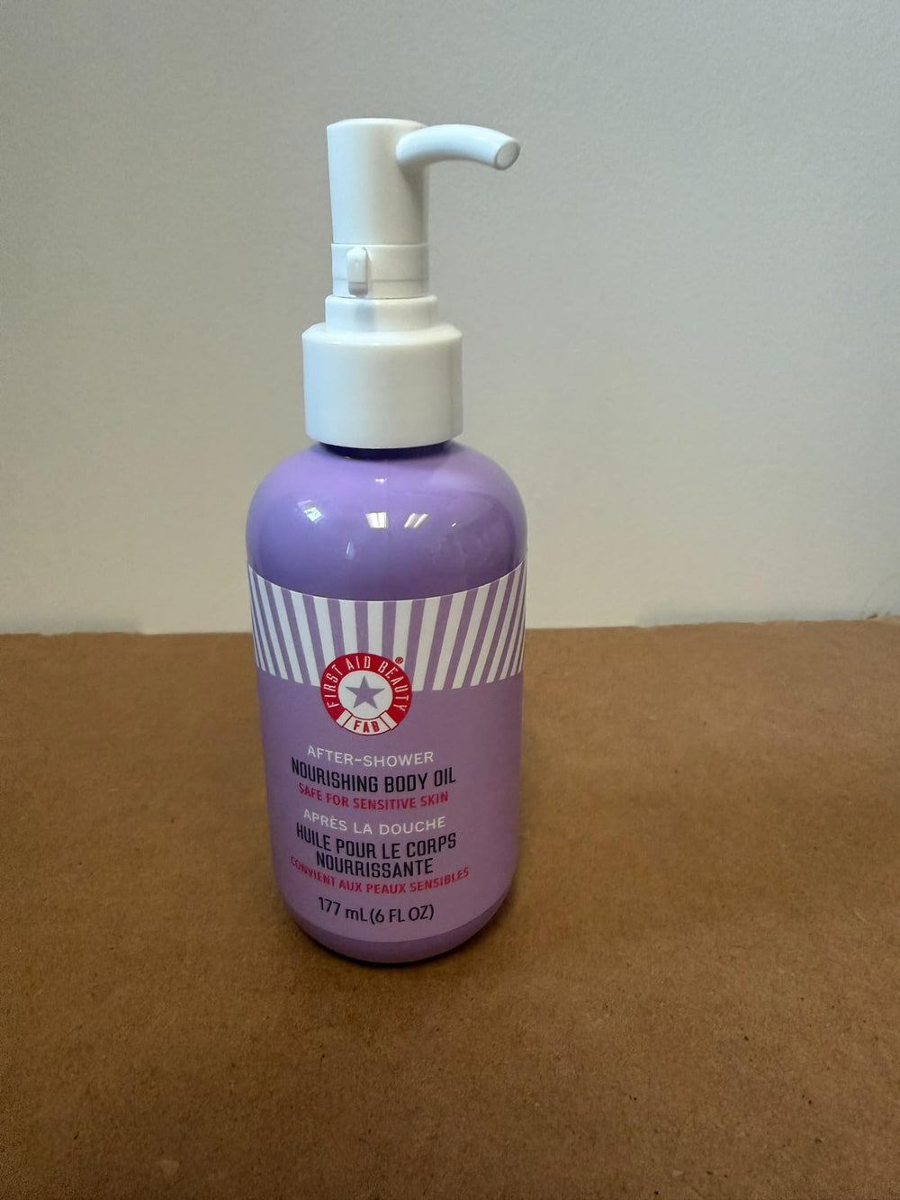 First Aid Beauty crisp-tangerine aroma suggests refreshing fragrance.