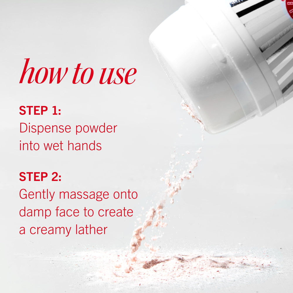 First Aid Beauty Exfoliante en polvo micro, sin fragancias artificiales para piel sensible.