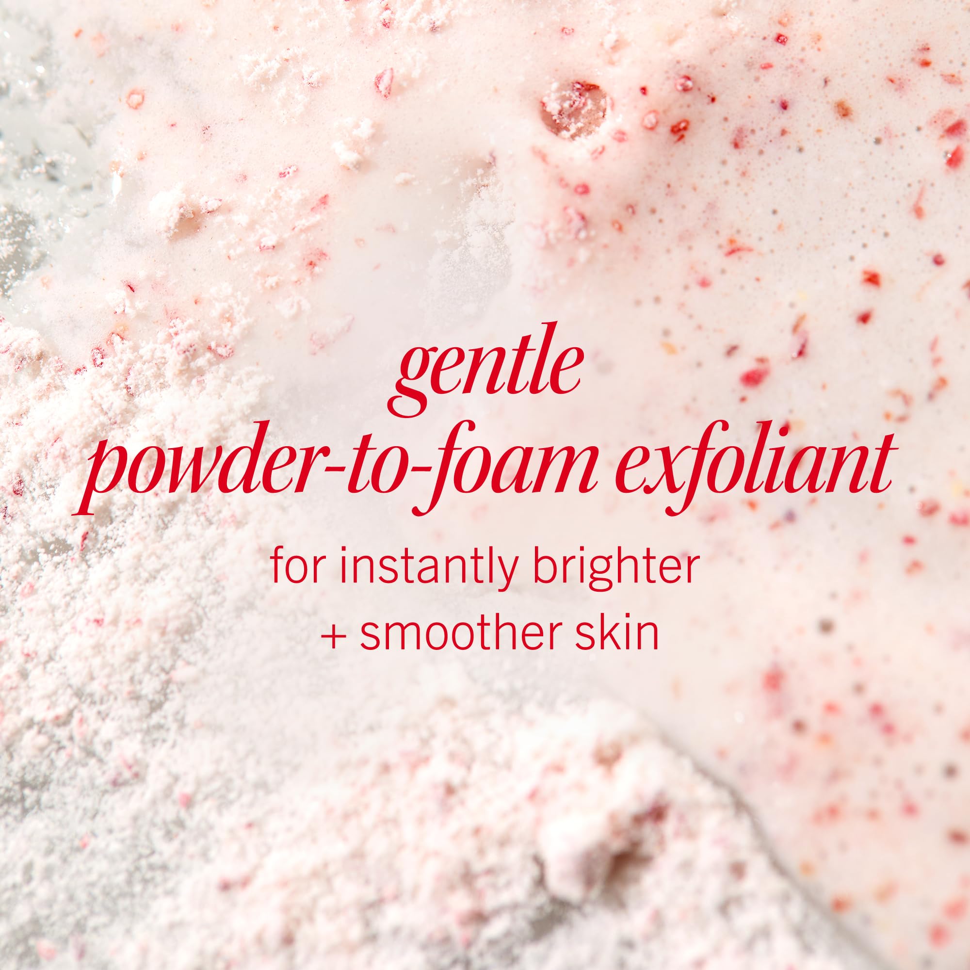 First Aid Beauty Exfoliante en polvo micro, textura en polvo que se transforma en espuma cremosa.