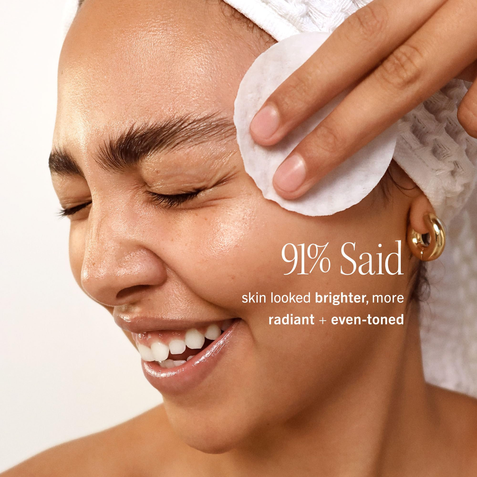 Compostable packaging of First Aid Beauty Radiance Pads supports eco-friendly routines