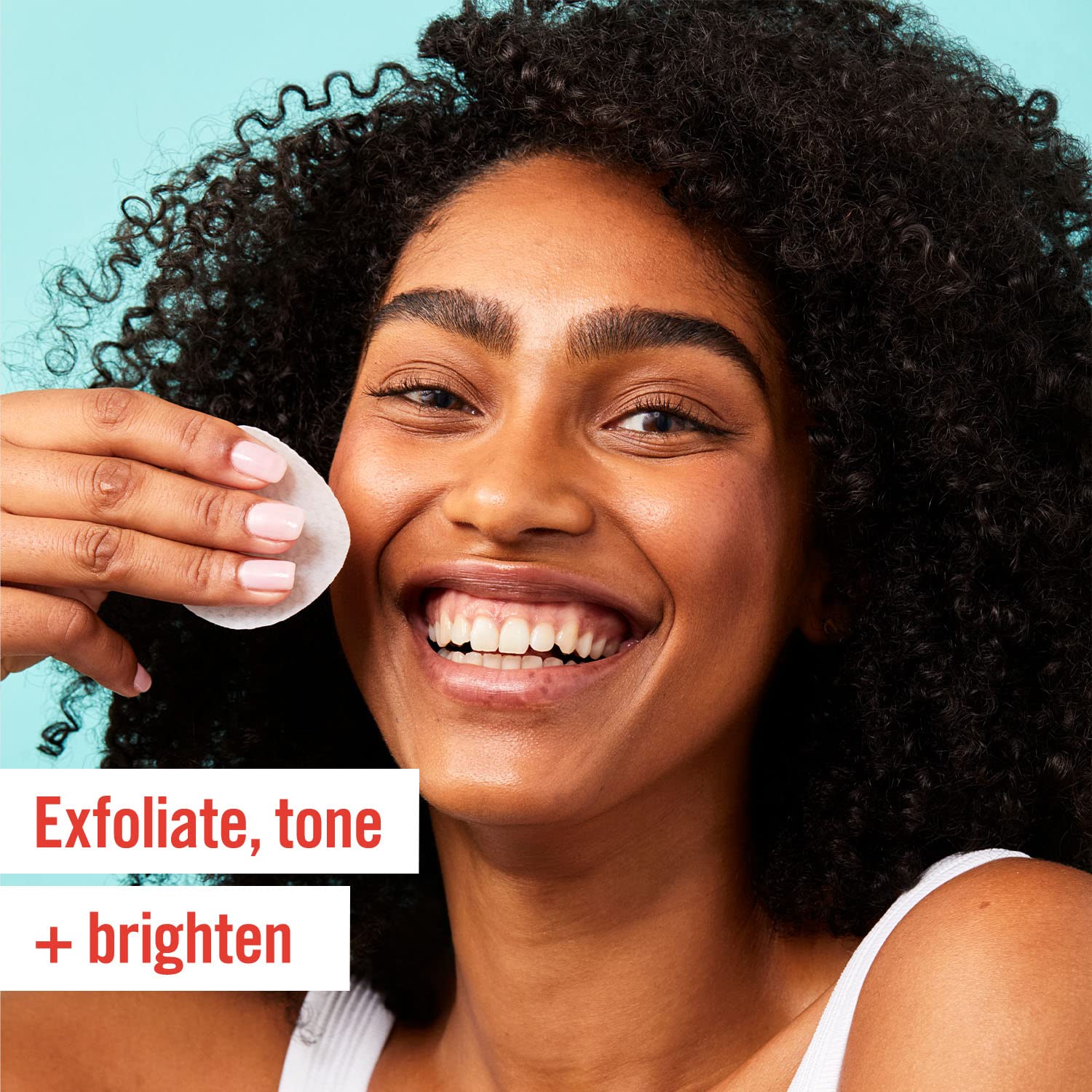 First Aid Beauty Facial Radiance Pads close-up showing exfoliating action for smoother skin.