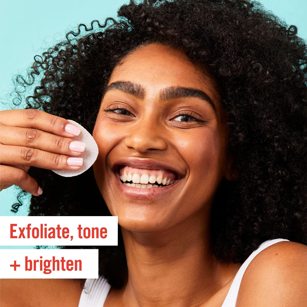 First Aid Beauty Facial Radiance Pads close-up showing exfoliating action for smoother skin.