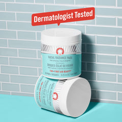 First Aid Beauty Facial Radiance Pads 60-count pack for daily exfoliation and brightness.