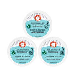 First Aid Beauty Facial Radiance Pads packaging highlights compostable design for daily use