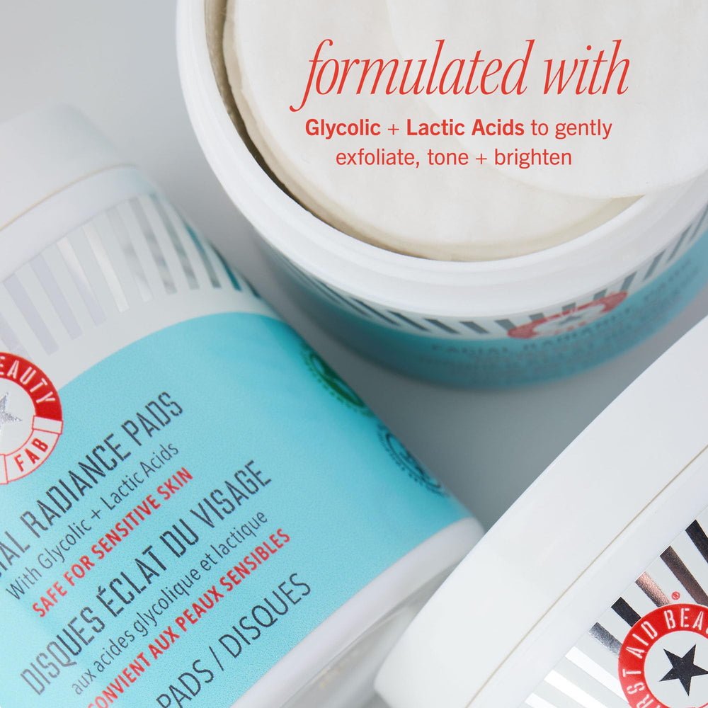 Visible pore refinement after using First Aid Beauty Radiance Pads