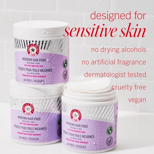 First Aid Beauty ingrown hair pads single-use convenient exfoliation