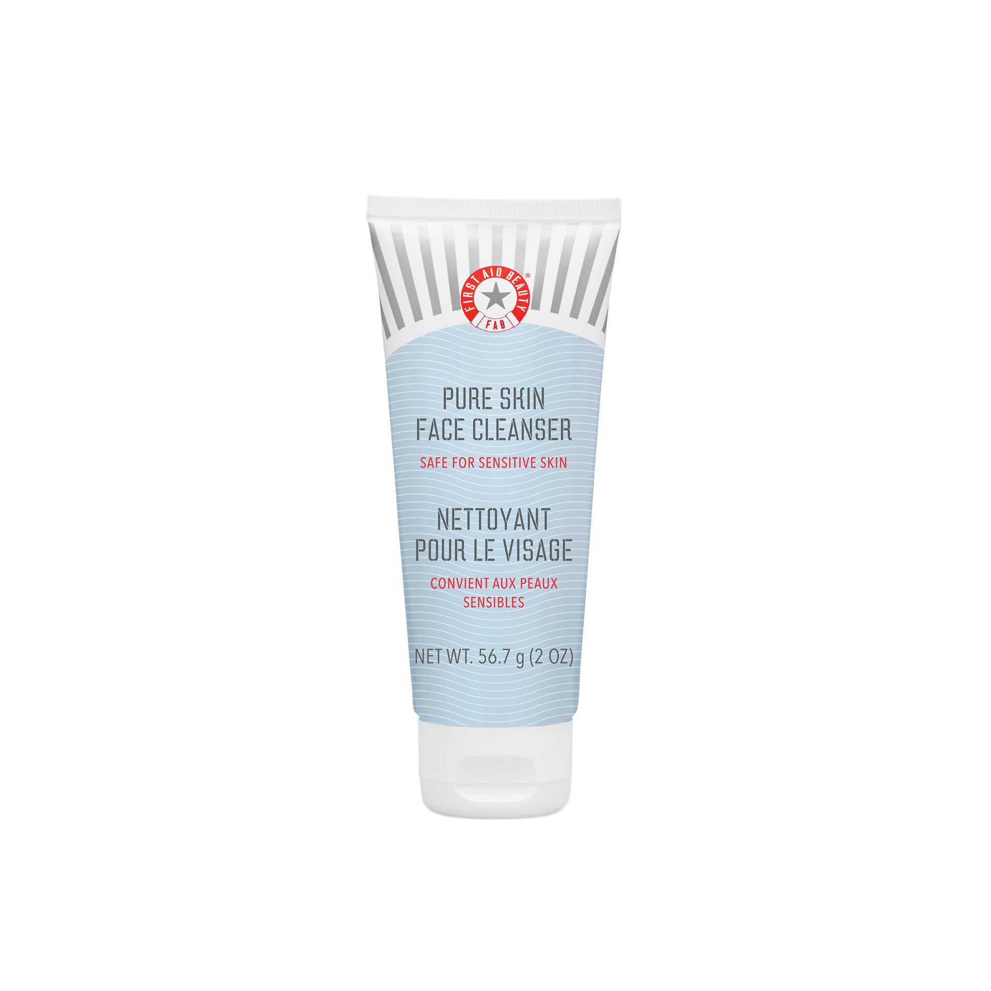 First Aid Beauty limpiador facial Piel Pura, botella 2 oz, limpieza suave