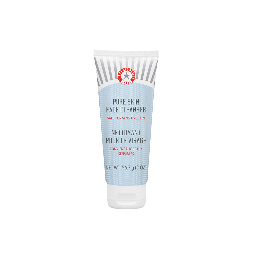 First Aid Beauty limpiador facial Piel Pura, botella 2 oz, limpieza suave
