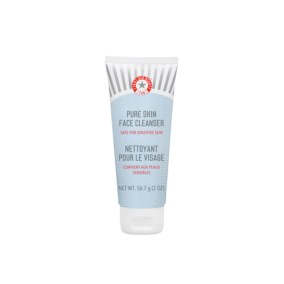 First Aid Beauty limpiador facial Piel Pura, botella 2 oz, limpieza suave