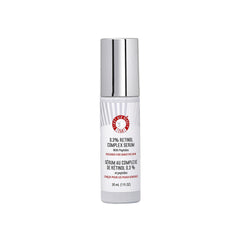 First Aid Beauty retinol complex serum bottle close-up showing gentle formula for sensitive skin