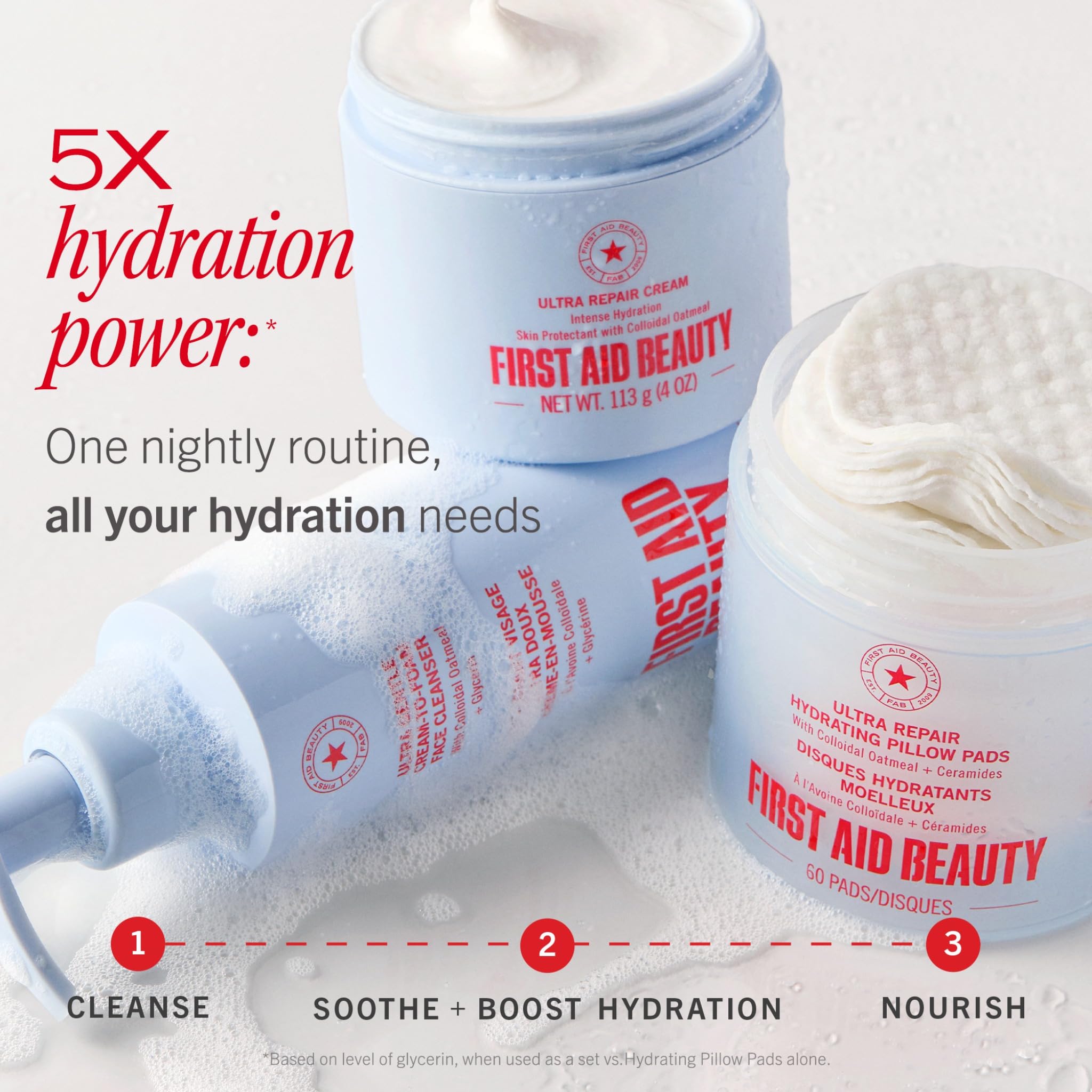 First Aid Beauty makeup removal use case showing effective removal