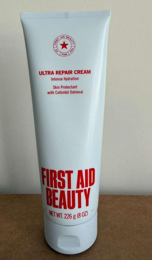 First Aid Beauty Ultra Repair Cream suits dry, sensitive, and oily skin types.