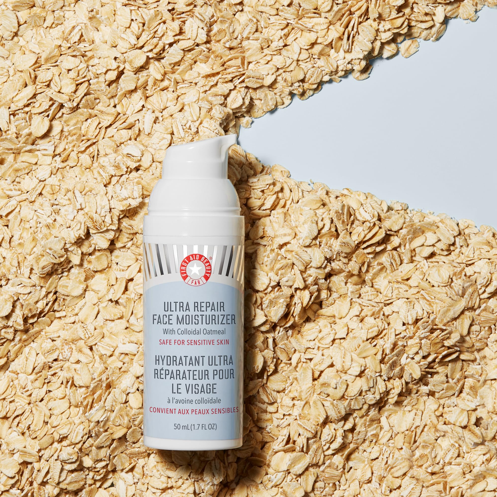First Aid Beauty Ultra Repair Moisturizer application on skin for a smooth, hydrated look