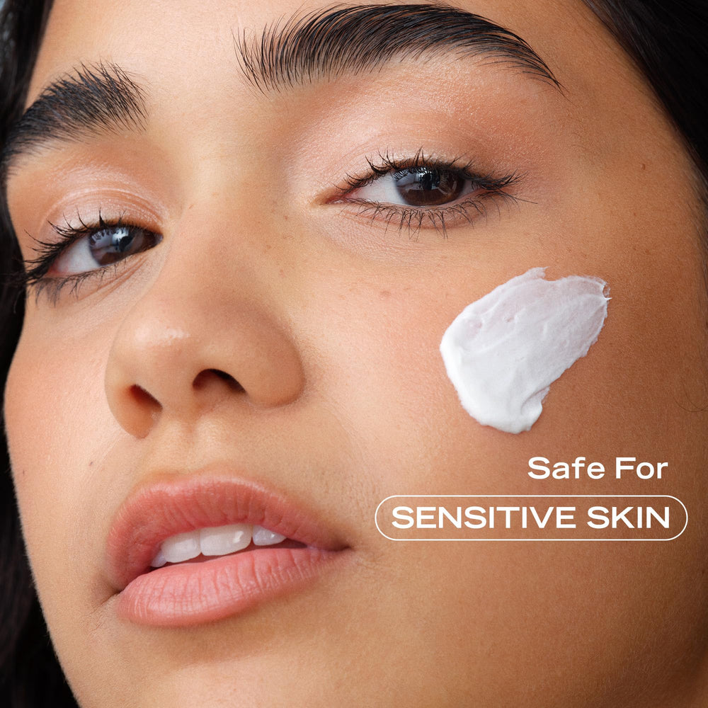 Cheek application of Ultra Repair Firming Cream suggesting smoothing effects