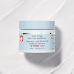 First Aid Beauty Ultra Repair Hydra-Firm Night Cream ingredients include peptides and niacinamide.