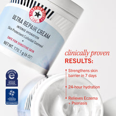 Piel suave e hidratada tras la primera aplicación de Ultra Repair Cream
