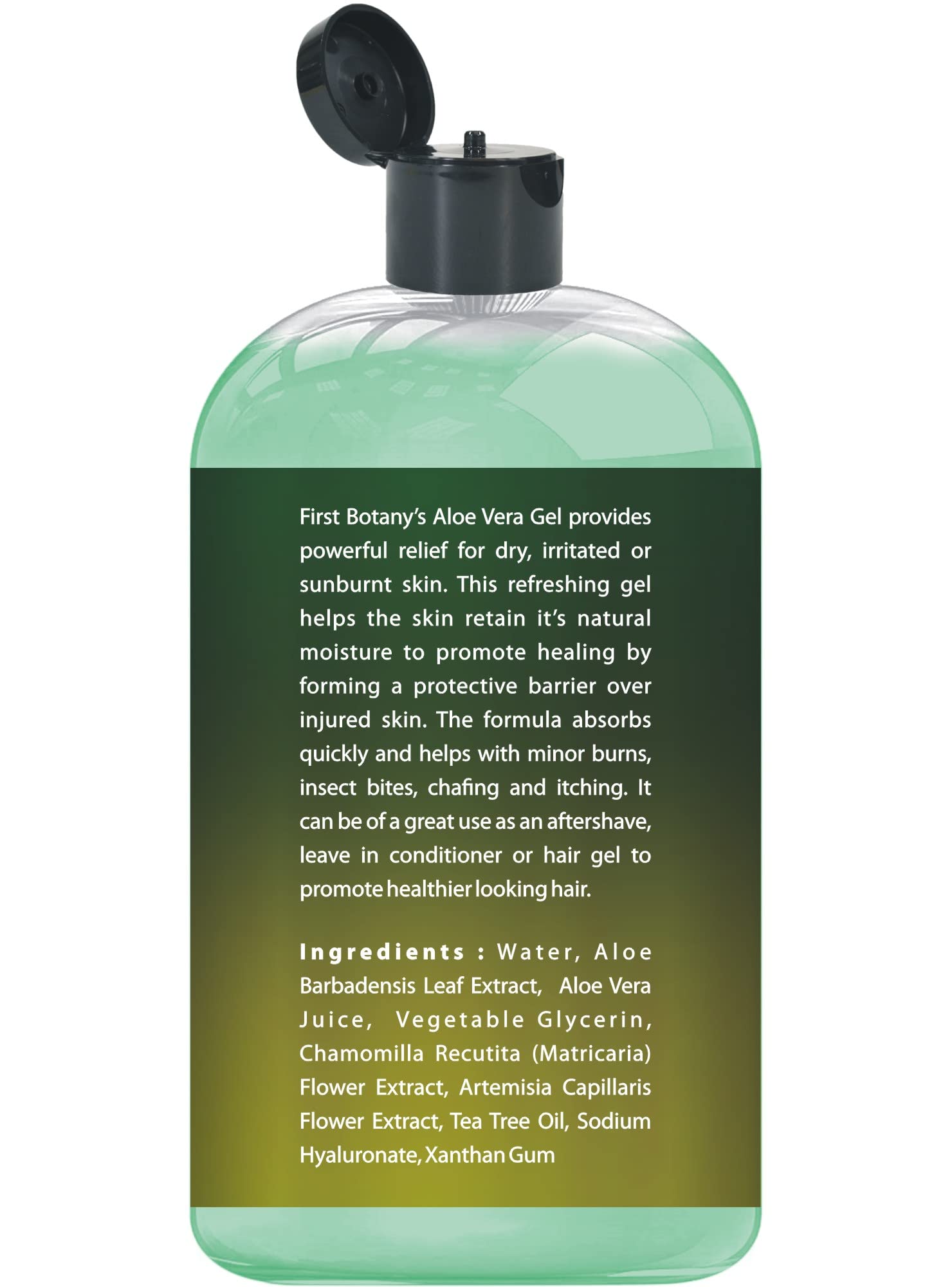 First Botany Aloe Vera Gel textura suave y rápida absorción