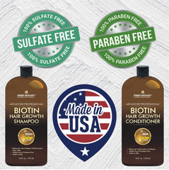 First Botany Biotin Hair Growth Conditioner bottle hints at adding volume and smoothness for styling.