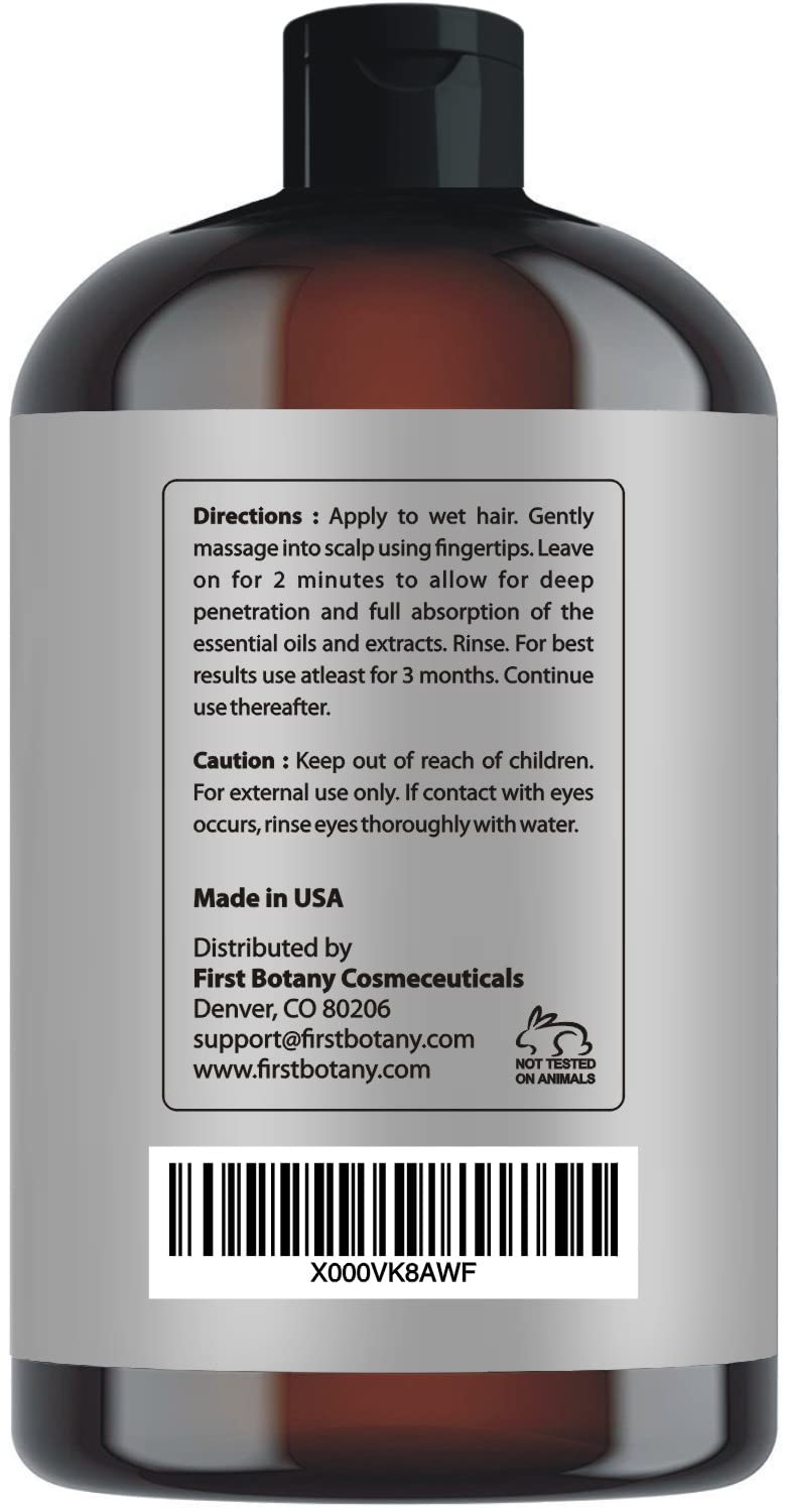 First Botany Cosmeceuticals uso diario para todo tipo de cabello.