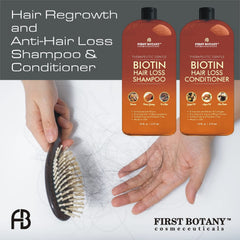 First Botany hair growth shampoo lather showing gentle cleansing.
