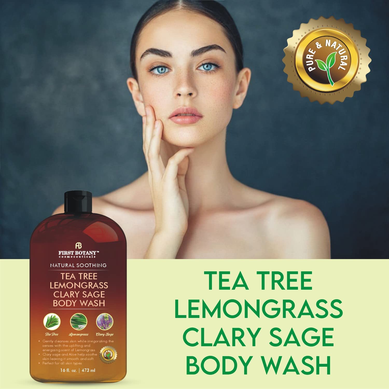 First Botany Jabon Cuerpo Lemongrass - aceite, sensación refrescante tras entreno