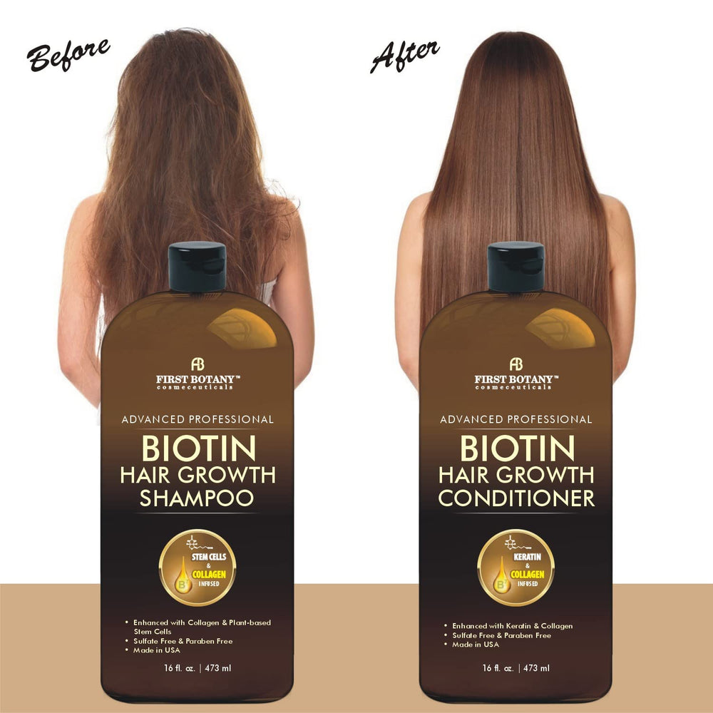 First Botany Keratin Hair Strength Conditioner bottle suggests frizz control and improved manageability.