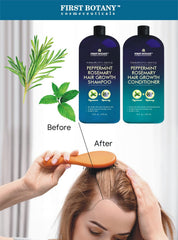 First Botany Peppermint Rosemary Conditioner bottle for hydration and detangling.