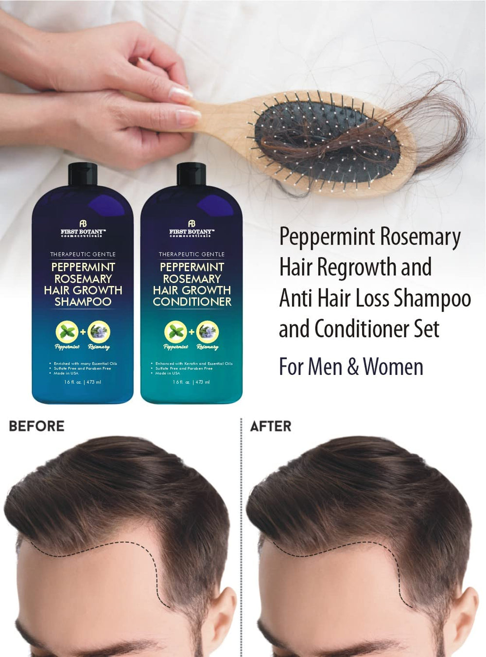 First Botany Peppermint Rosemary scalp massage demonstrates refreshing cooling for the scalp.