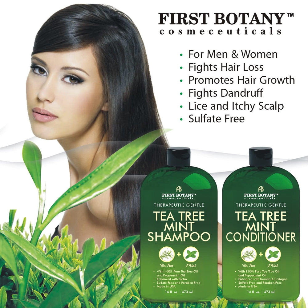 First Botany Tea Tree Mint Conditioner bottle for detangling and shine