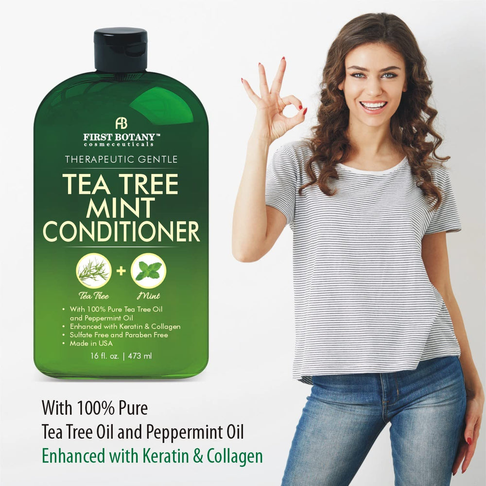 First Botany Tea Tree Mint shampoo creates a cooling tingling sensation on the scalp