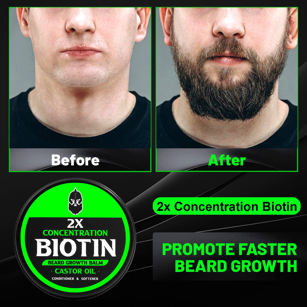 Hands applying First Melody beard balm for conditioning and shaping