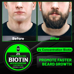 Hands applying First Melody beard balm for conditioning and shaping