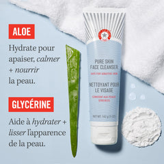 First Aid Beauty pump-dispense shows easy makeup removal action.