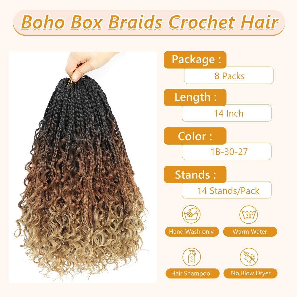 Firstcyh Hair 14 roots per pack ideal for fuller box braids