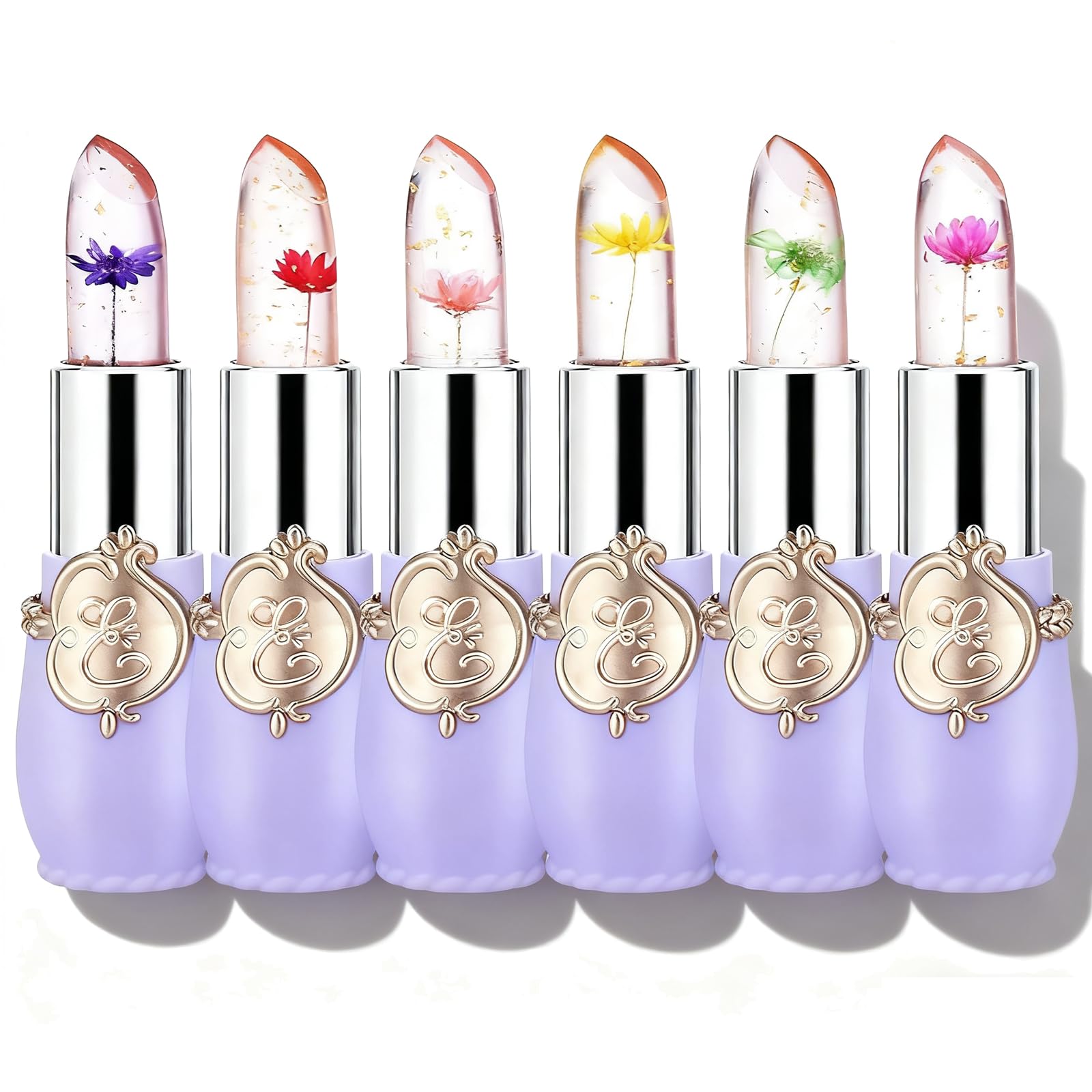 Barra de labios firstfly gelatina floral con cambio de color y hidratación suave
