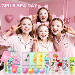 Mascarillas faciales firstfly para niñas, textura suave para una sesion de cuidado facial.