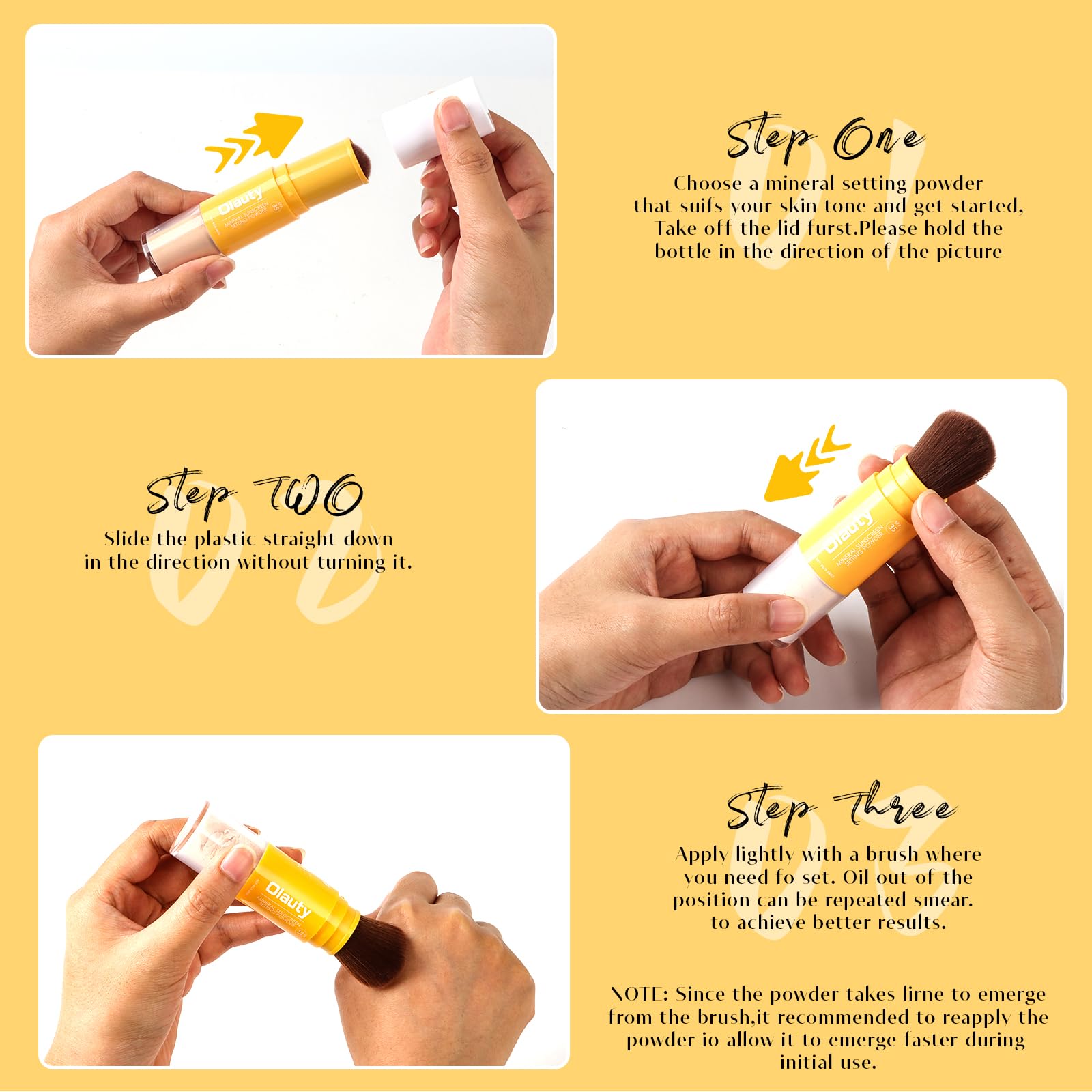 Firstfly powder for scalp touch-ups to reduce shine and even tone.