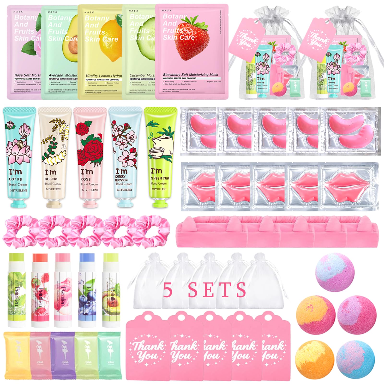 Set de spa firstfly para niñas, 55 piezas, ideal para fiestas y autocuidado entre amigas.