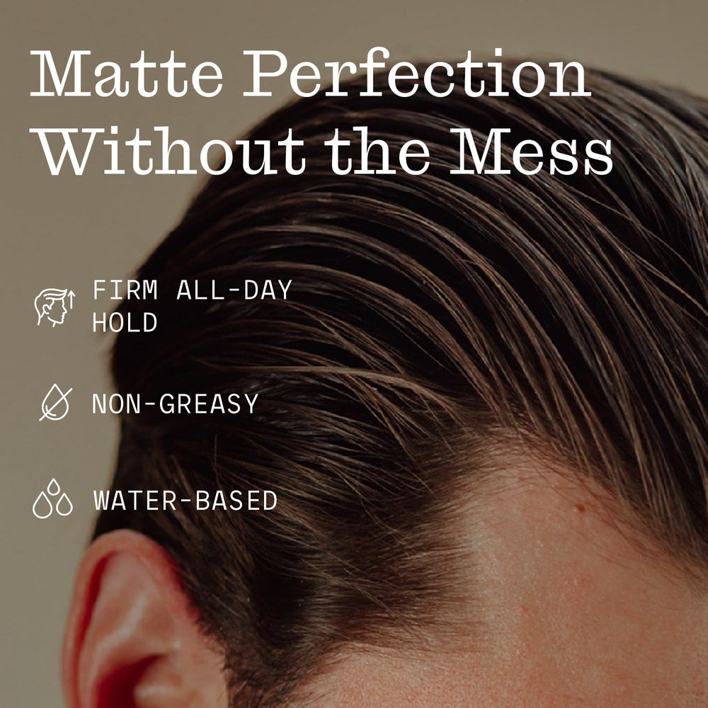 Firsthand Supply Hair Clay Pomade applied to textured hair for definition.