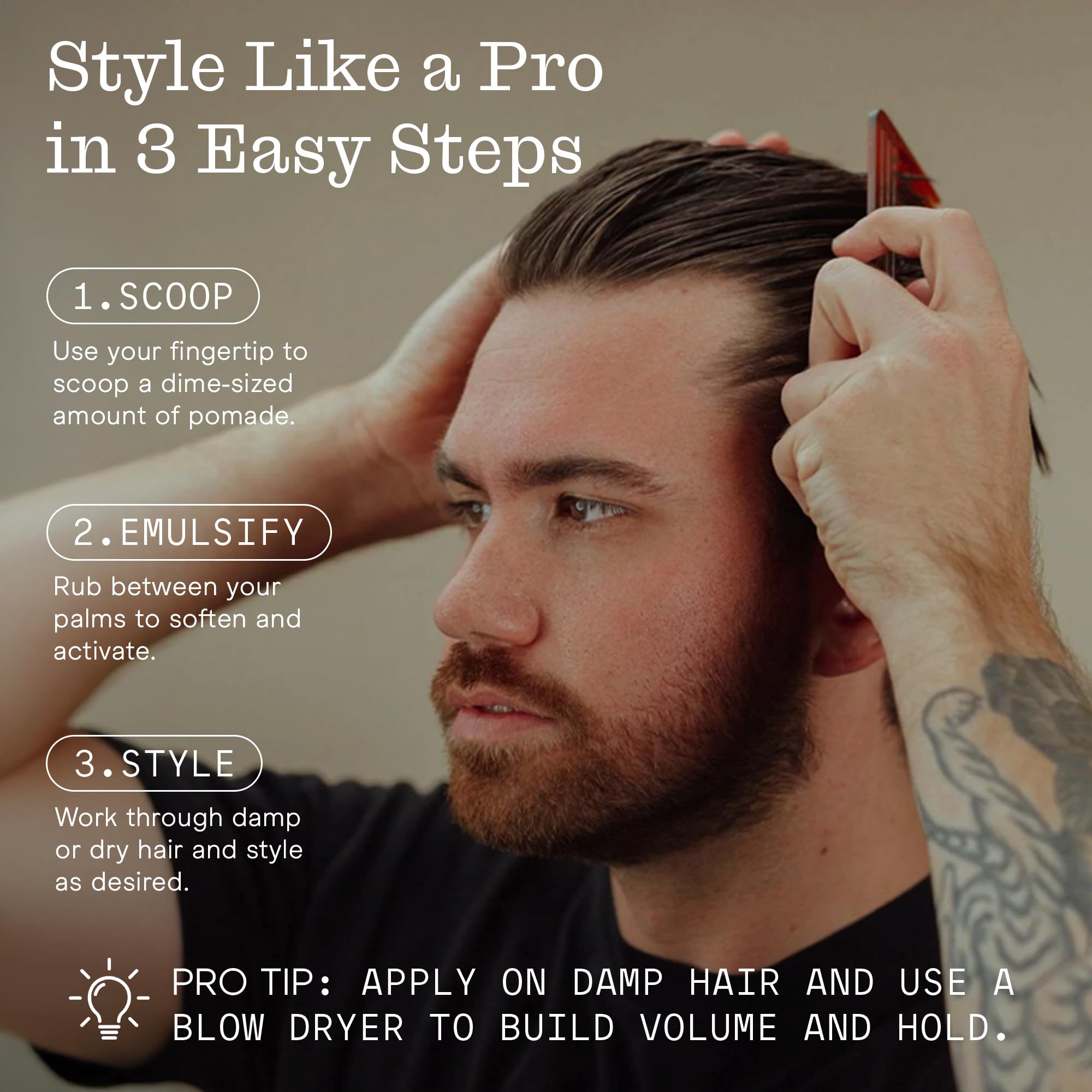 Firsthand Texturizing Paste wash-out easy and residue-free.