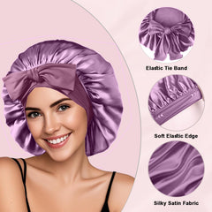 FIRSTPELLA dos unidades gorro seda con cinta de ajuste para un acoplamiento seguro.