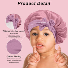 FirstPELLA hotpink bonnet close-up highlighting vibrant color and soft elastic band.