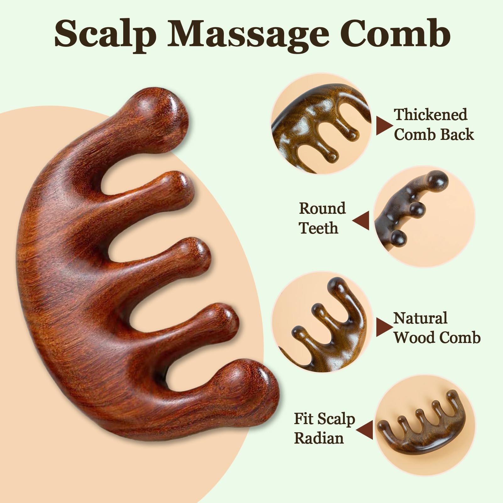 FIRSTPELLA loc comb wide tooth designed for wet or dry hair care
