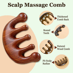 FIRSTPELLA loc comb wide tooth designed for wet or dry hair care