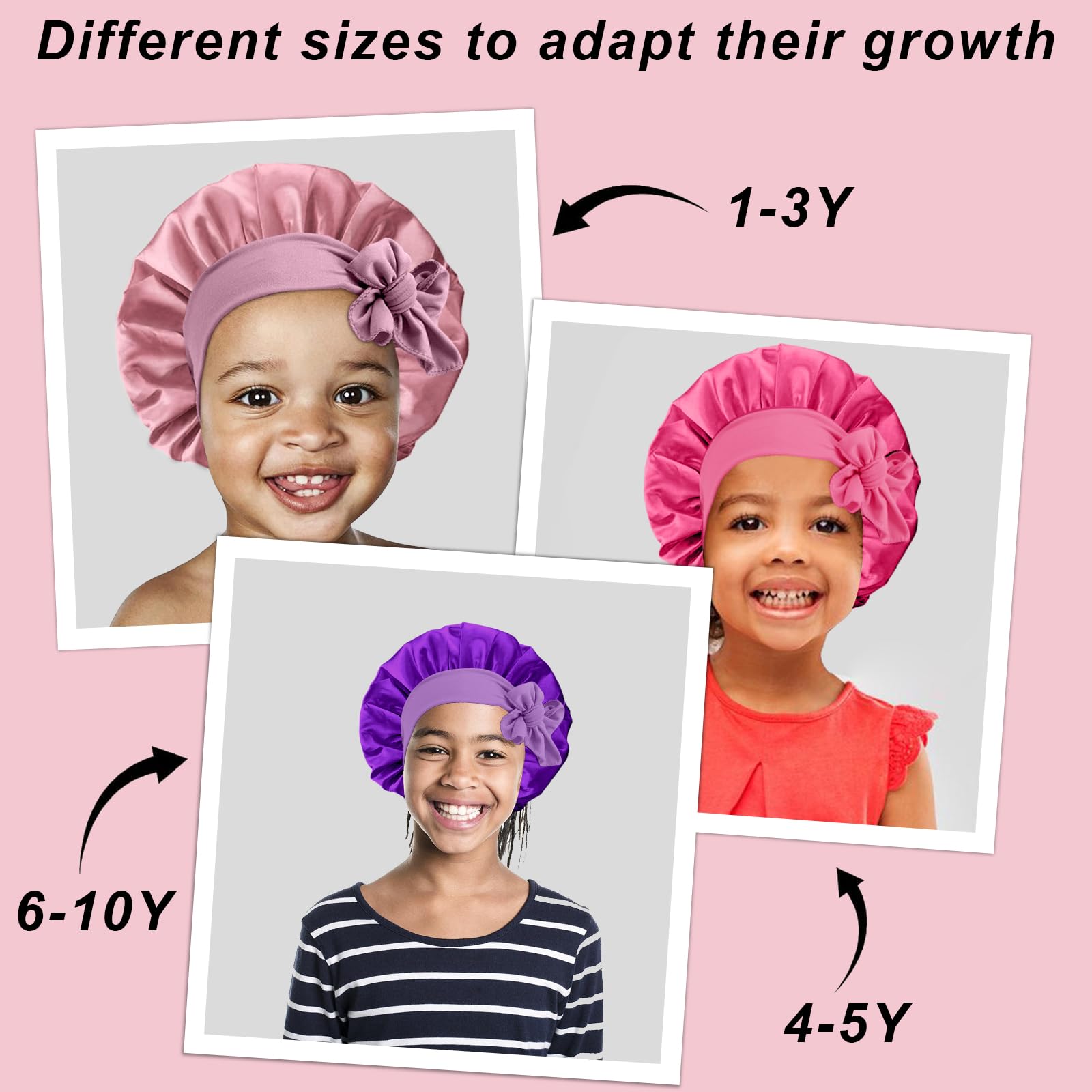 FirstPELLA satin bonnet for deep conditioning to protect curls overnight.