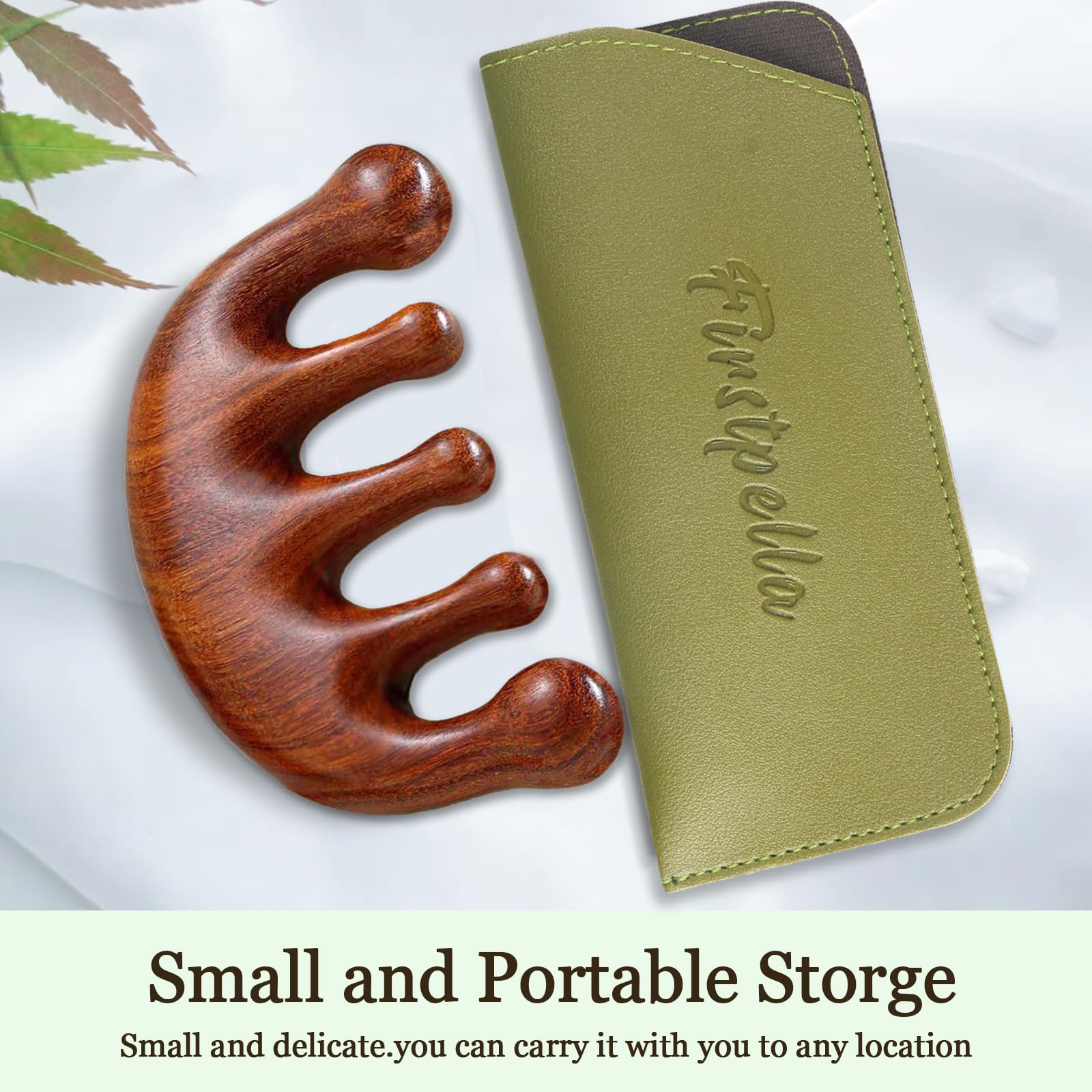 FIRSTPELLA scalp massage comb with smooth surface for relaxation